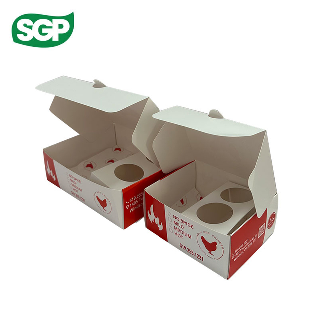 Custom Printed Paper Food Boxes & Paper Bowls – Red & White Design