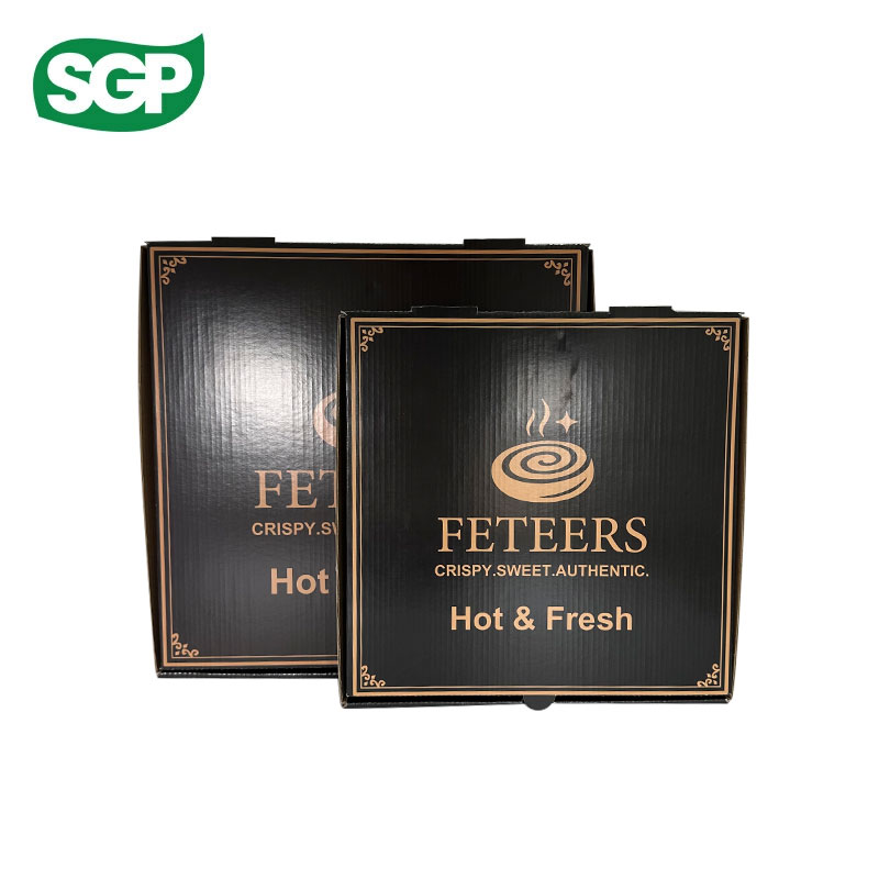 Offset Print Glossy Finish Custom Pizza Box | High-Quality Full-Color Packaging