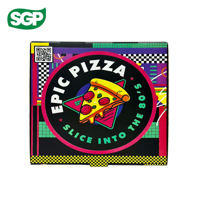 Custom Full-Color Waterproof Pizza Boxes with Double-Sided Lamination | Low MOQ & Eco-Friendly