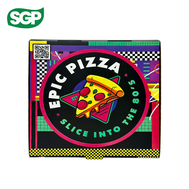 Custom Full-Color Waterproof Pizza Boxes with Double-Sided Lamination | Low MOQ & Eco-Friendly