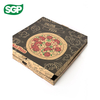 Custom Double-Sided Kraft Pizza Boxes with Full-Cover Flexo Printing | Eco-Friendly & Low MOQ