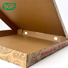 Custom Double-Sided Kraft Pizza Boxes with Full-Cover Flexo Printing | Eco-Friendly & Low MOQ