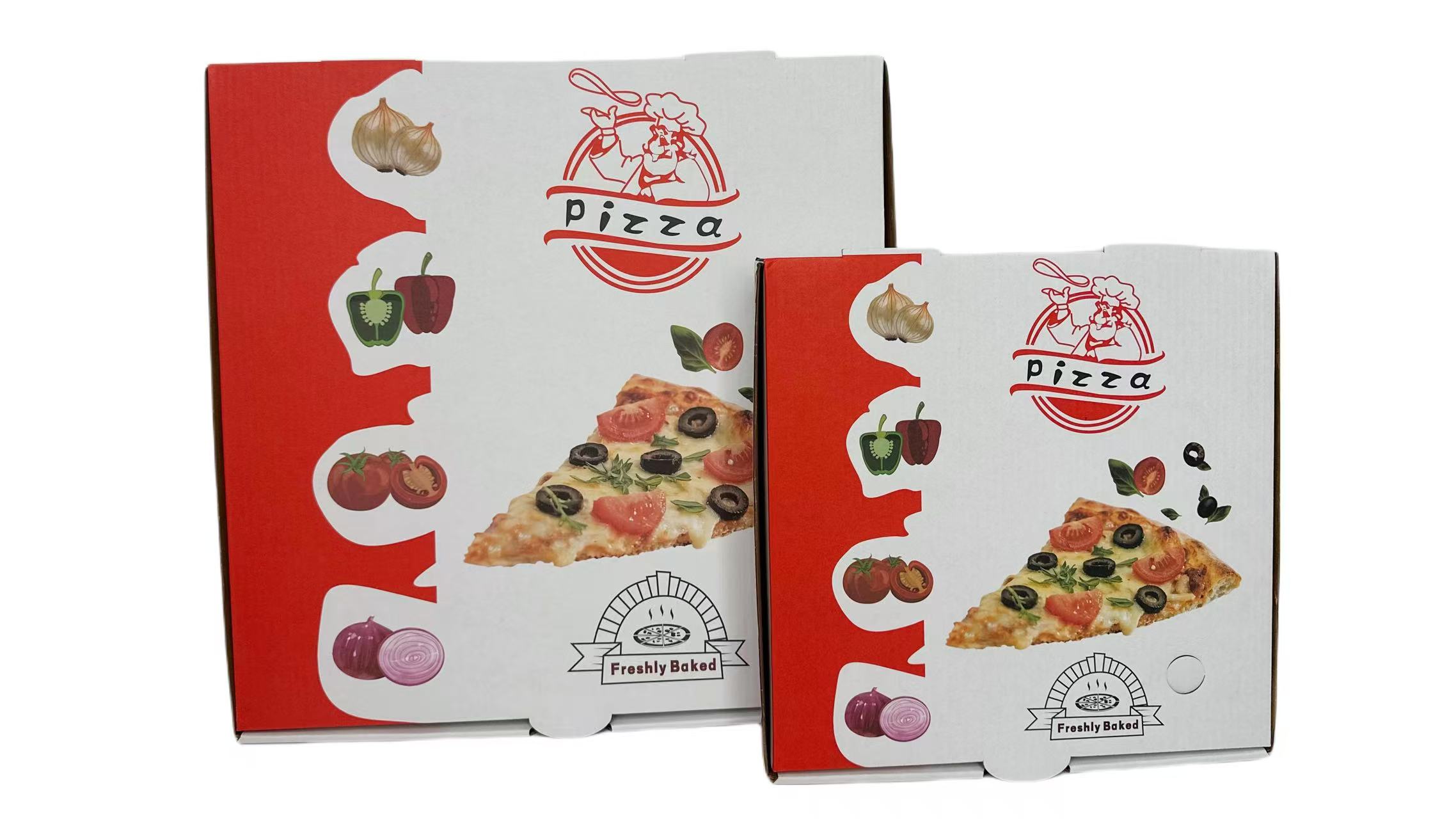 Full-Color Logo Printed Pizza Packaging Box
