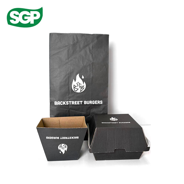 Eco-Friendly Kraft Corrugated Burger Boxes – Sturdy Takeaway Packaging