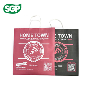 Full Print Black & Red Extra Large Paper Bag | Custom Retail Packaging