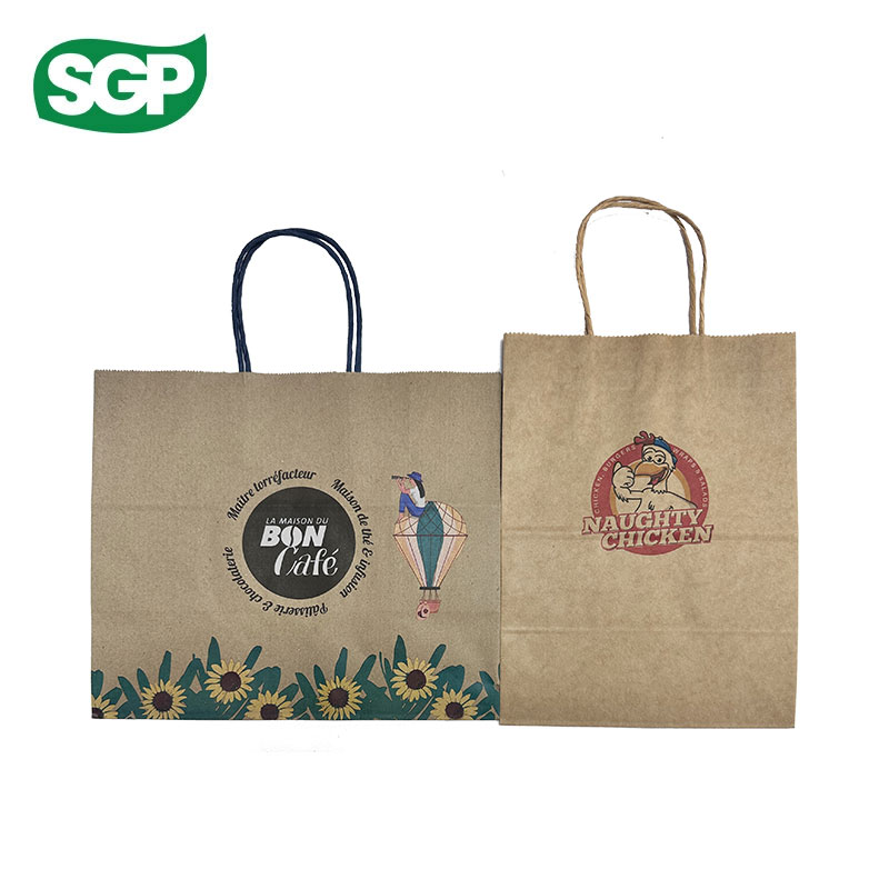 High-Quality Custom Print Kraft Paper Bag | Reinforced & Eco-Friendly