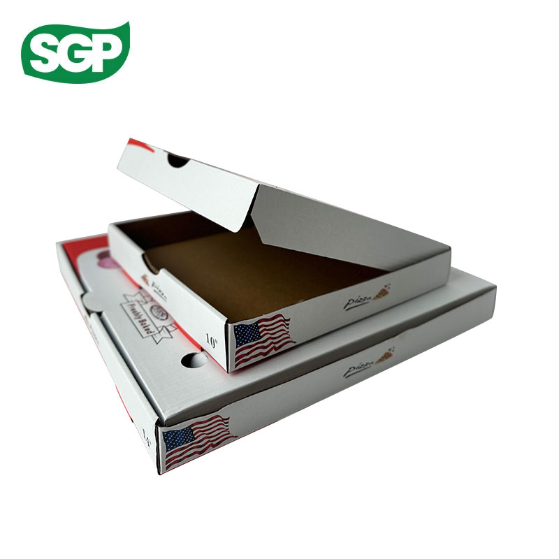 Food-Safe White Personalized Pizza Box