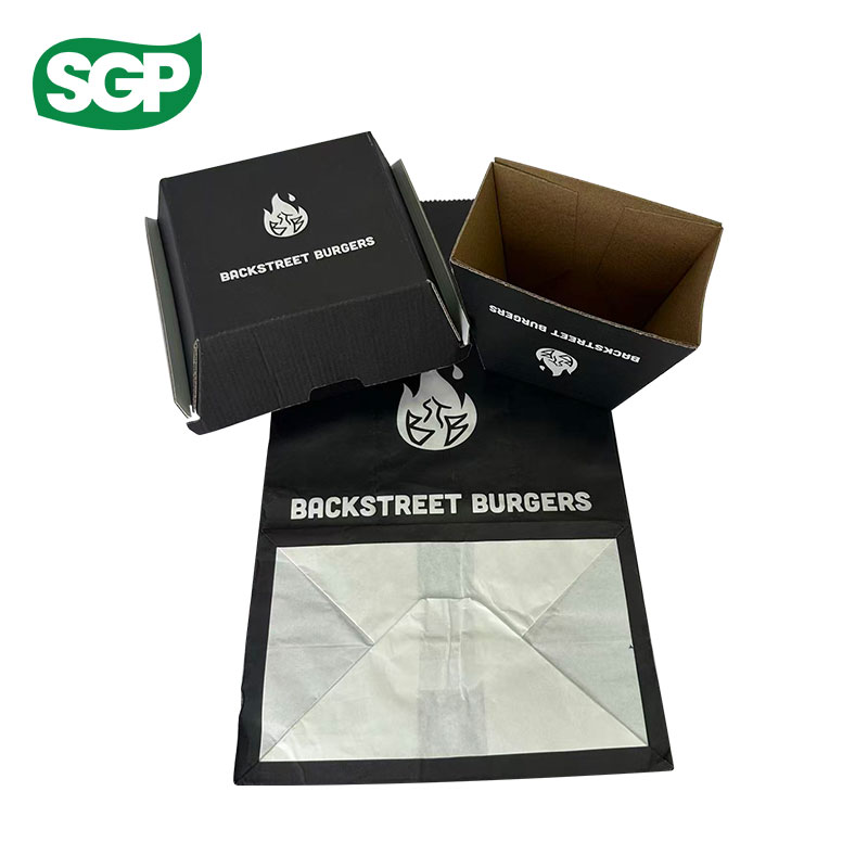 Eco-Friendly Kraft Corrugated Burger Boxes – Sturdy Takeaway Packaging