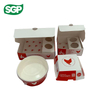 Custom Printed Paper Food Boxes & Paper Bowls – Red & White Design