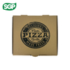 Custom Kraft Pizza Boxes with Single-Color Flexo Printing | Low MOQ & Eco-Friendly Packaging