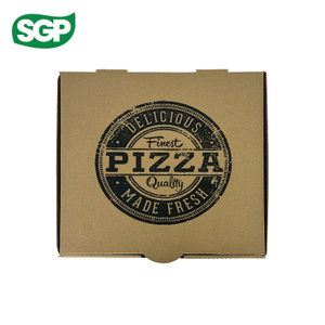 Custom Kraft Pizza Boxes with Single-Color Flexo Printing | Low MOQ & Eco-Friendly Packaging