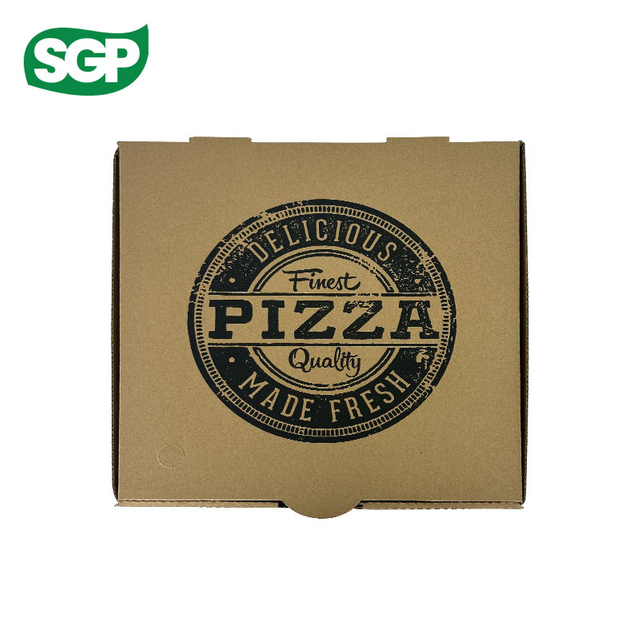 Custom Kraft Pizza Boxes with Single-Color Flexo Printing | Low MOQ & Eco-Friendly Packaging
