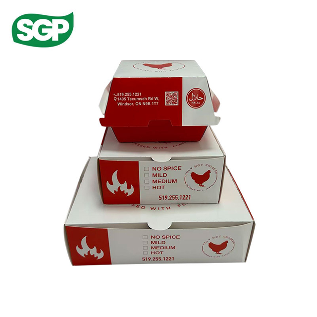 Custom Printed Paper Food Boxes & Paper Bowls – Red & White Design