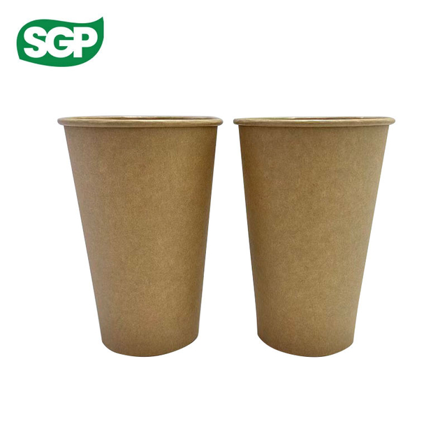 Plain Disposable Paper Cups Restaurant & Café Branding