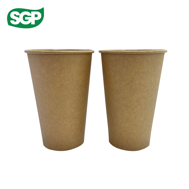 Plain Disposable Paper Cups Restaurant & Café Branding