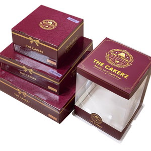 Custom Cake Boxes | Clear PET Window Cake Boxes & Solid Paper Cake Boxes Wholesale