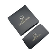 Custom Black Foldable Gift Boxes With Gold Foil Logo | Luxury Cardboard Packaging Boxes