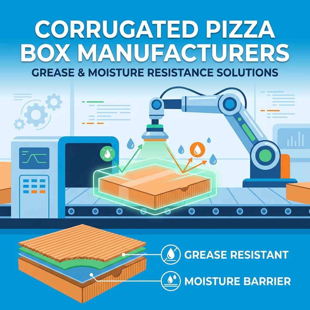 How Do Corrugated Pizza Box Manufacturers Improve Grease and Moisture Resistance?