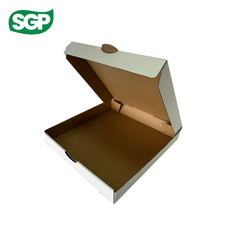 Plain White Pizza Box Stack