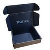Custom Black Corrugated Mailer Boxes With Interior Logo Printing