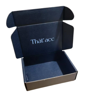 Custom Black Corrugated Mailer Boxes With Interior Logo Printing