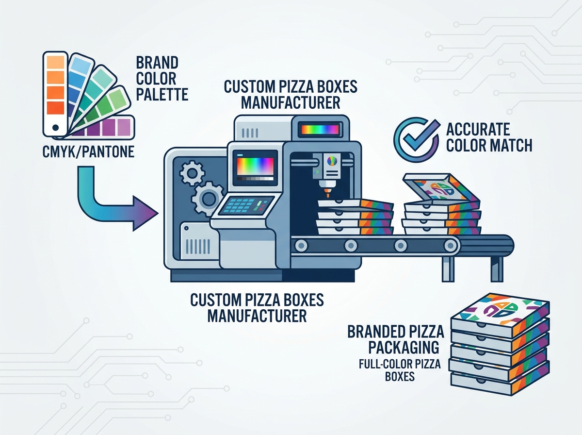 Custom Pizza Boxes Manufacturer Production Line