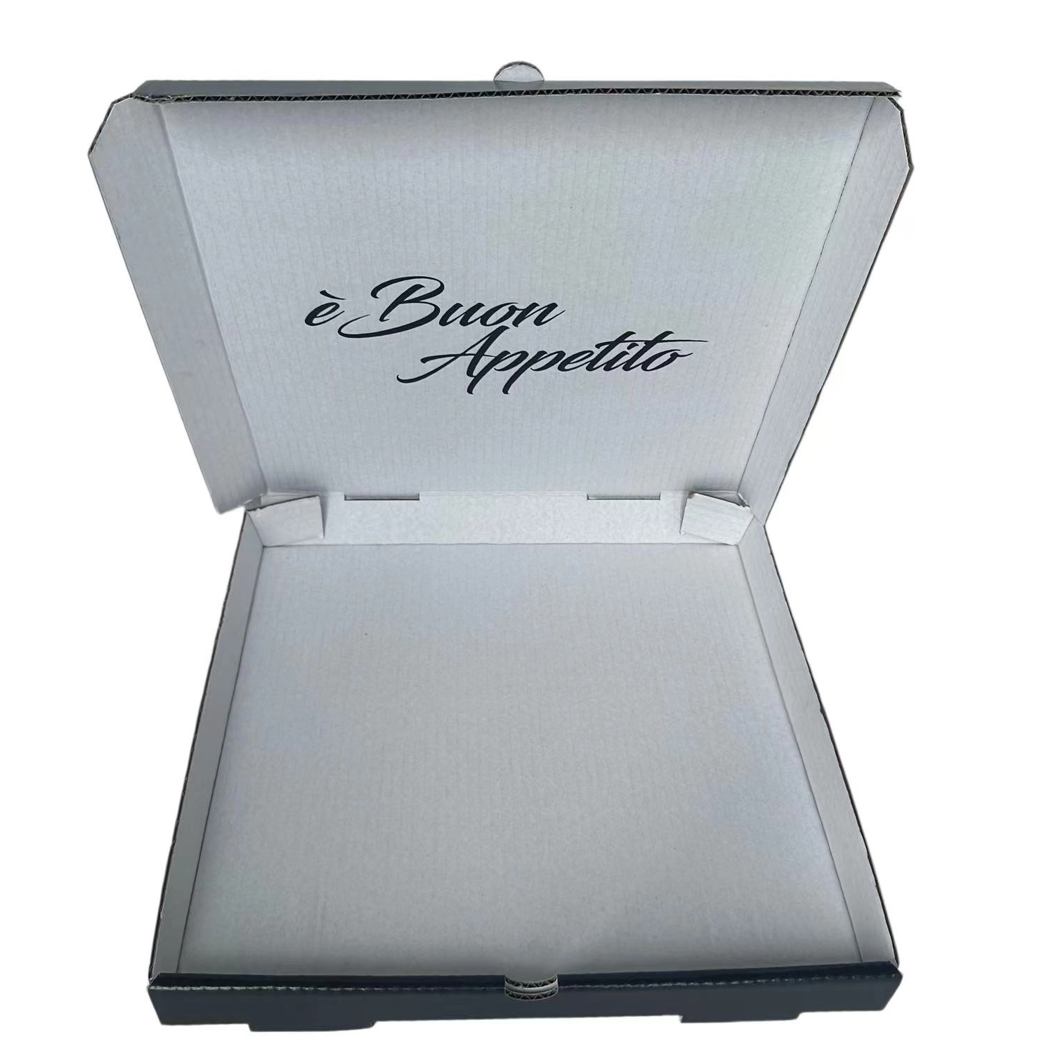 Premium dark corrugated packaging stacked for delivery