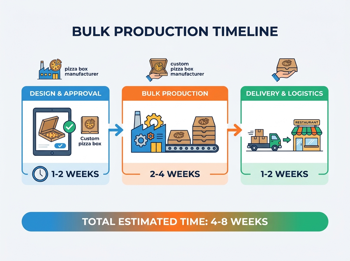 Pizza box manufacturing process